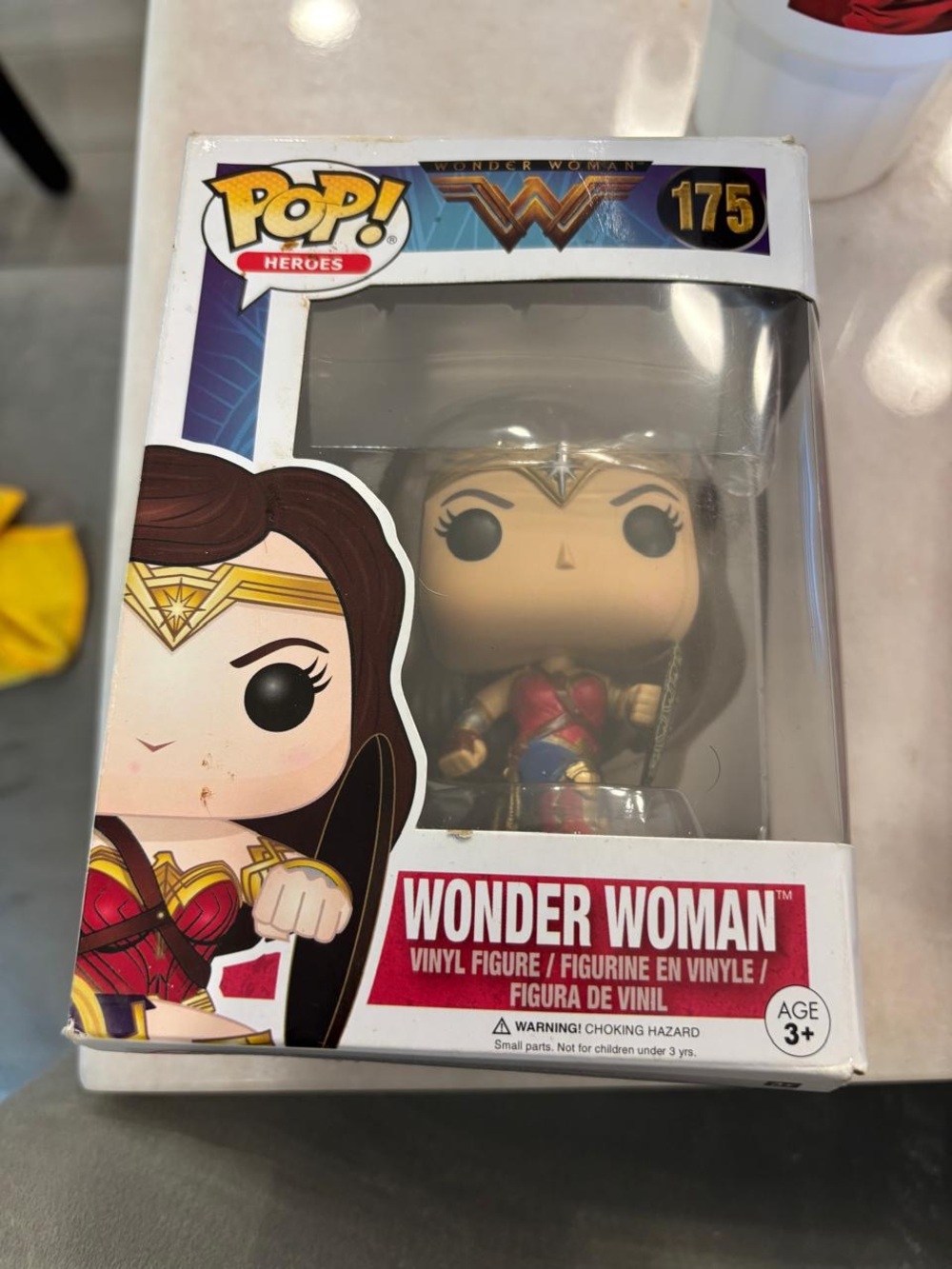 Funko Pop Wonder Woman with Shield #175 DC Comics Vinyl Figure Boxed #T13